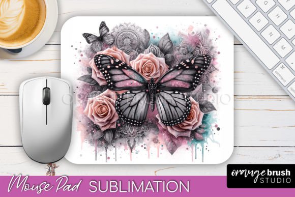Download Butterfly Mouse Pad Sublimation Design - Mouse pad sublimation Collection