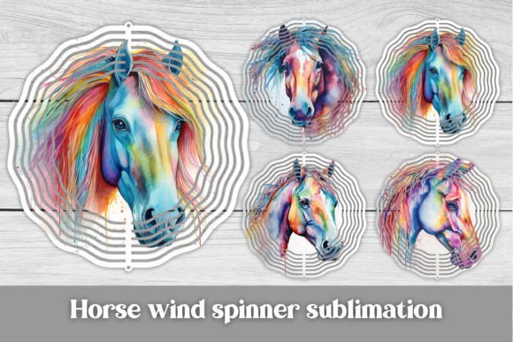 Download Horse Wind Spinner Sublimation - Premium Bundle