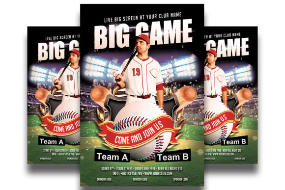 Download Baseball Flyer Print Template - Print template Collection