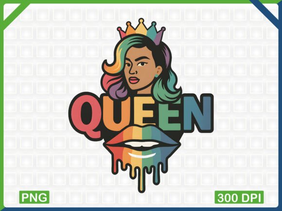Download Queen Lips LGBT Rainbow PNG Design - Lgbt rainbow png Collection